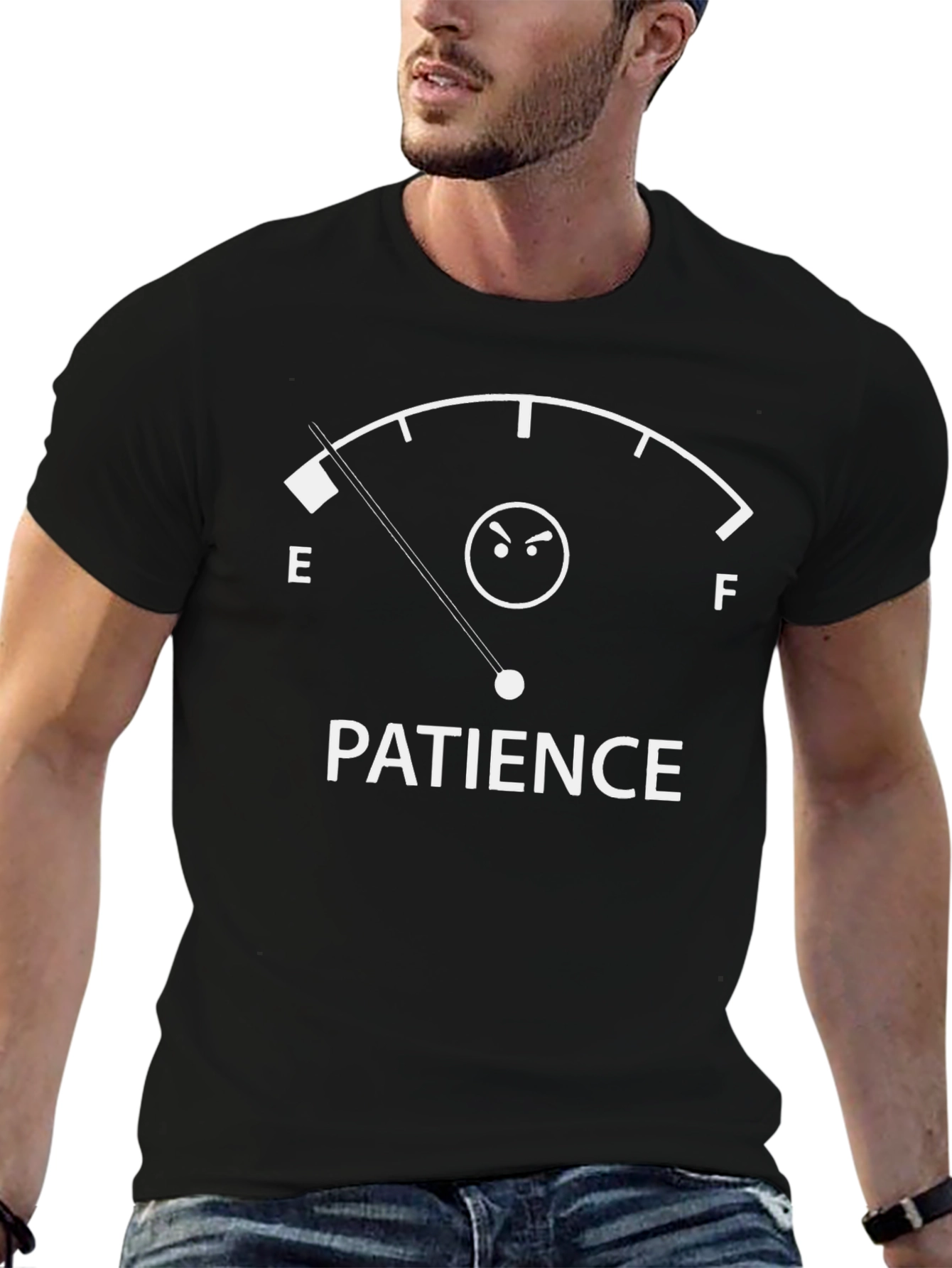 Patience Gauge T-Shirt Funny Sarcastic Tee