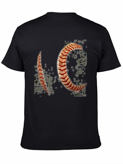 Baseball Stitch Graphic T-Shirt - Black