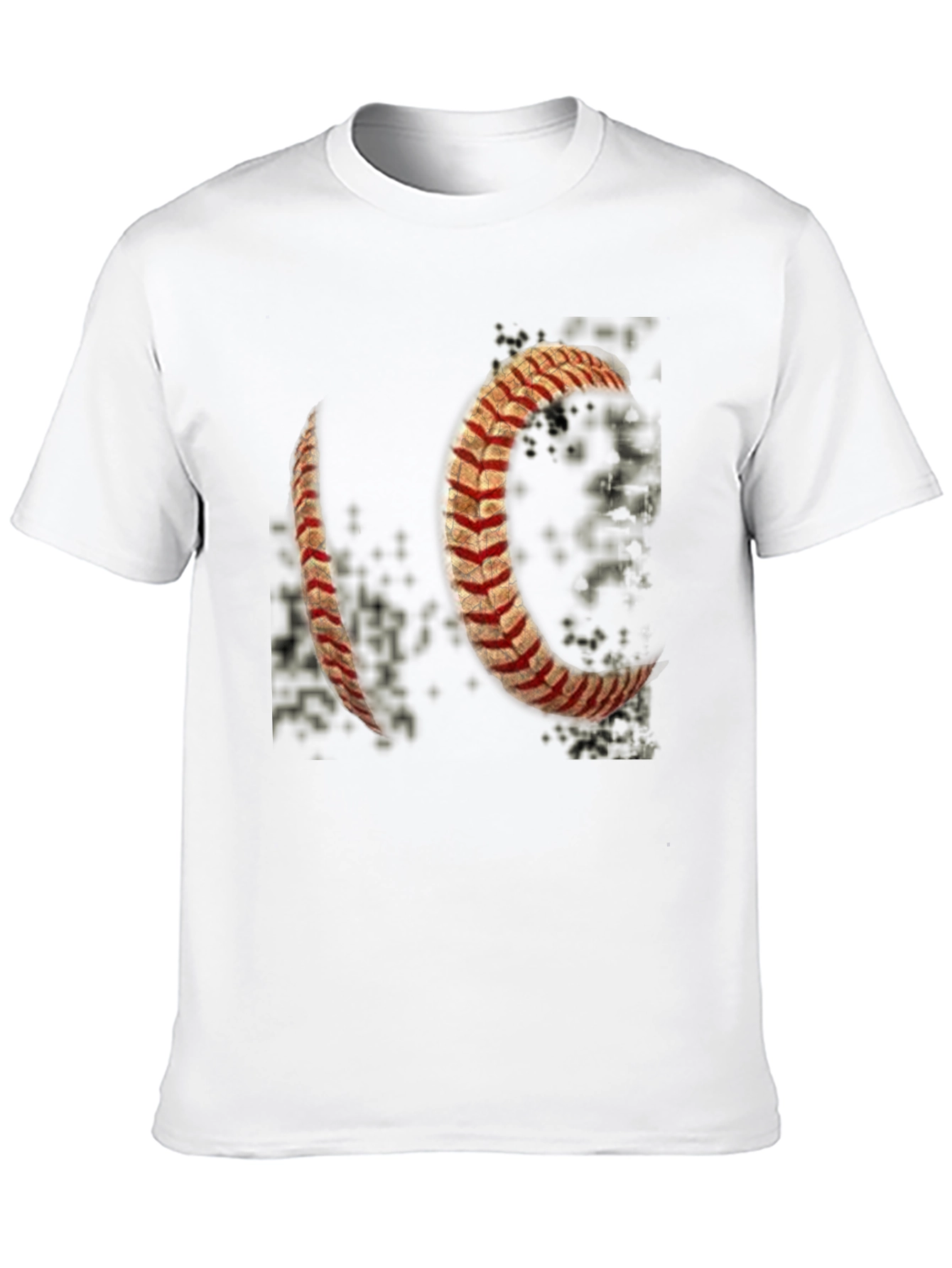 Baseball Stitch Graphic T-Shirt - Black