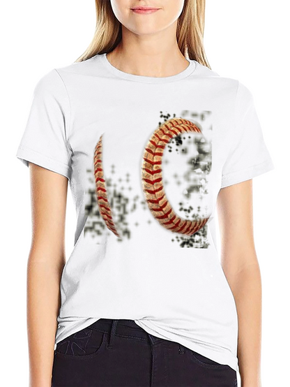 Baseball Stitch Graphic T-Shirt - Black