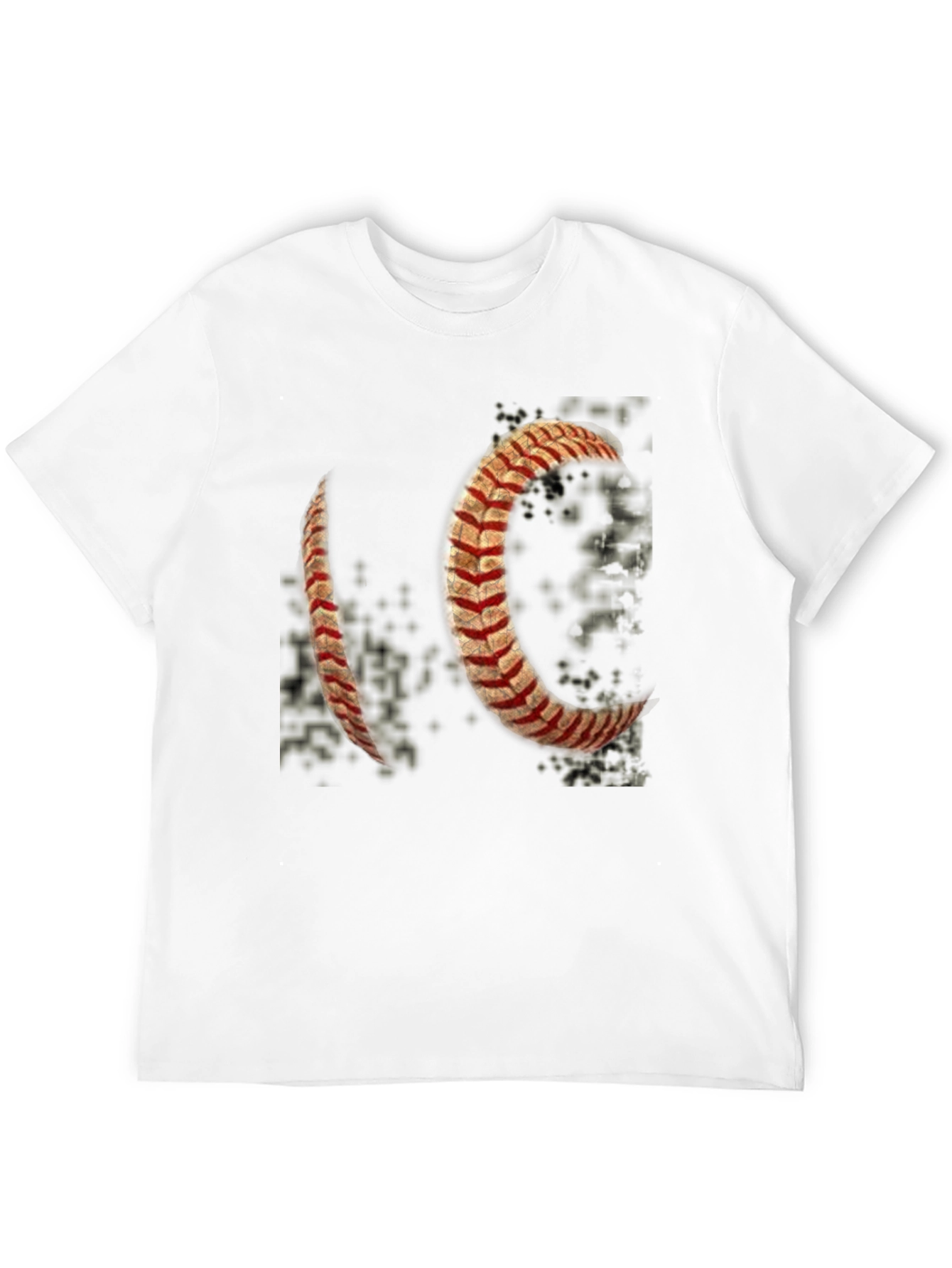 Baseball Stitch Graphic T-Shirt - Black