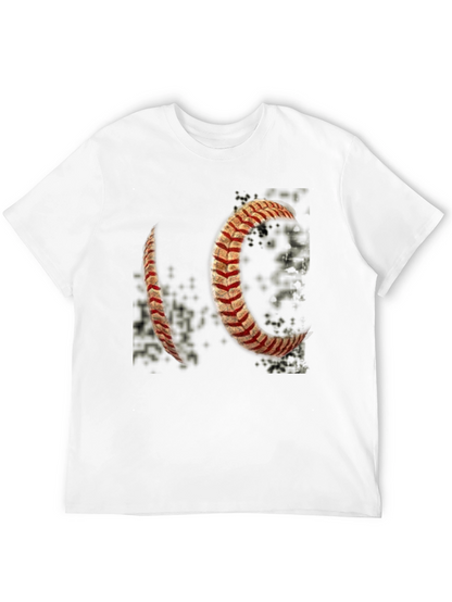 Baseball Stitch Graphic T-Shirt - Black