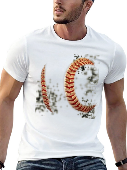 Baseball Stitch Graphic T-Shirt - Black