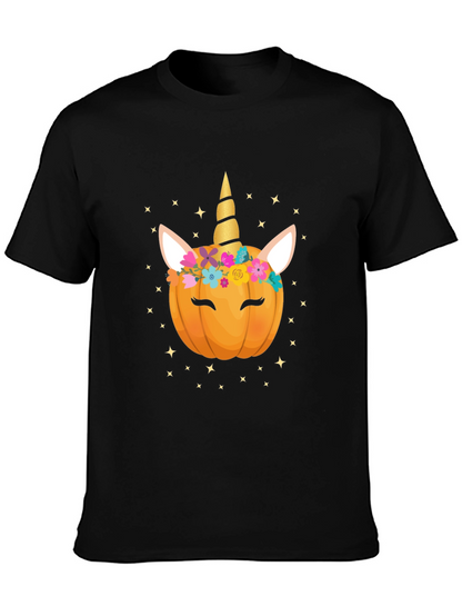 Unicorn Pumpkin Halloween T-Shirt