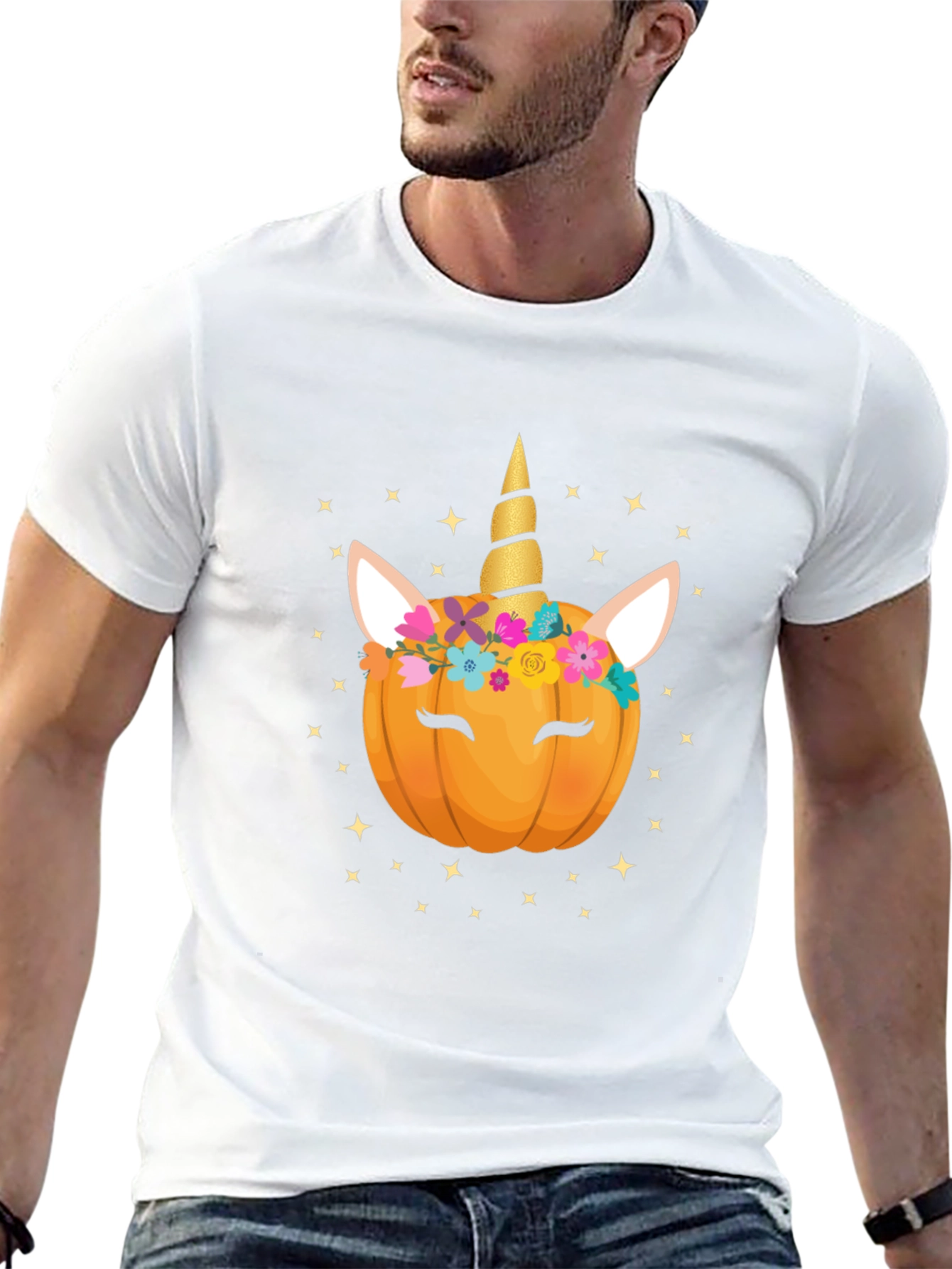 Unicorn Pumpkin Halloween T-Shirt