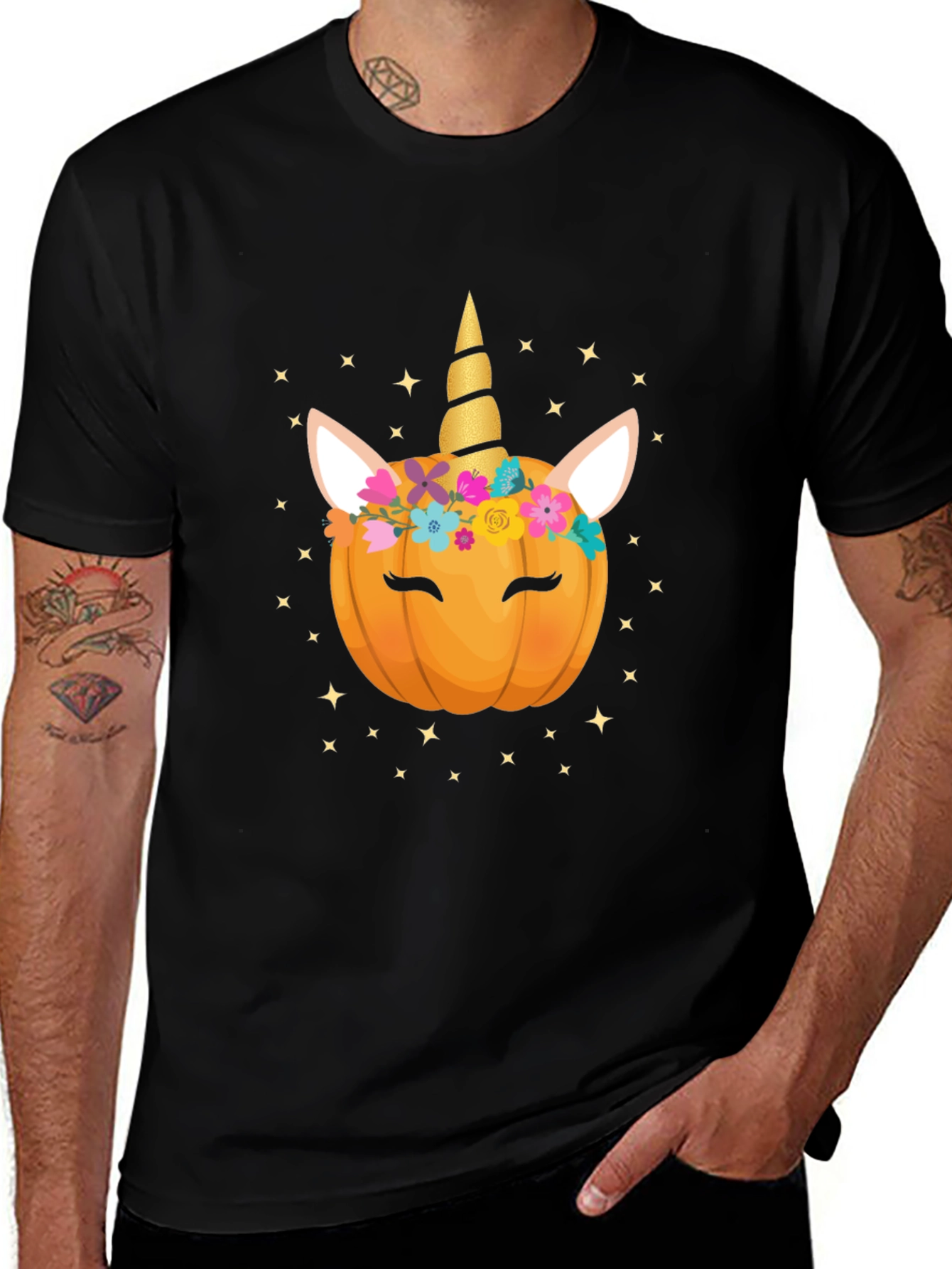 Unicorn Pumpkin Halloween T-Shirt