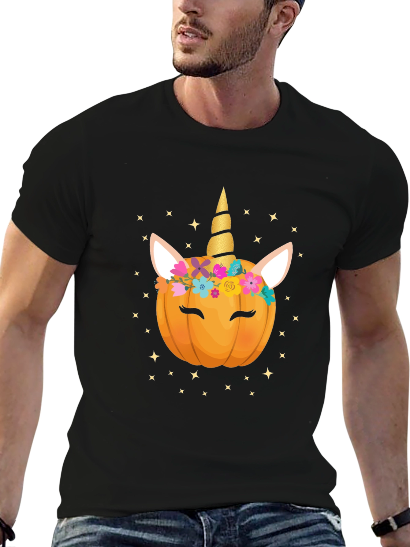 Unicorn Pumpkin Halloween T-Shirt
