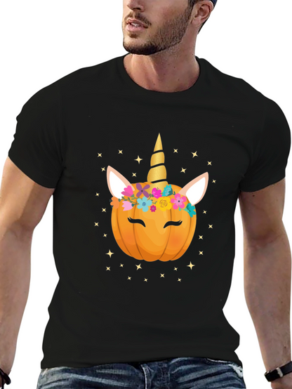 Unicorn Pumpkin Halloween T-Shirt