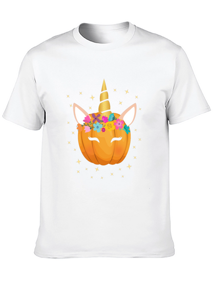 Unicorn Pumpkin Halloween T-Shirt