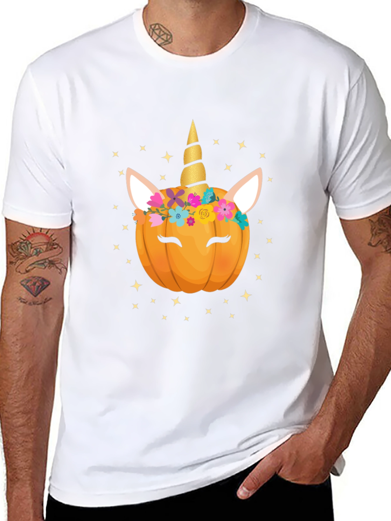 Unicorn Pumpkin Halloween T-Shirt