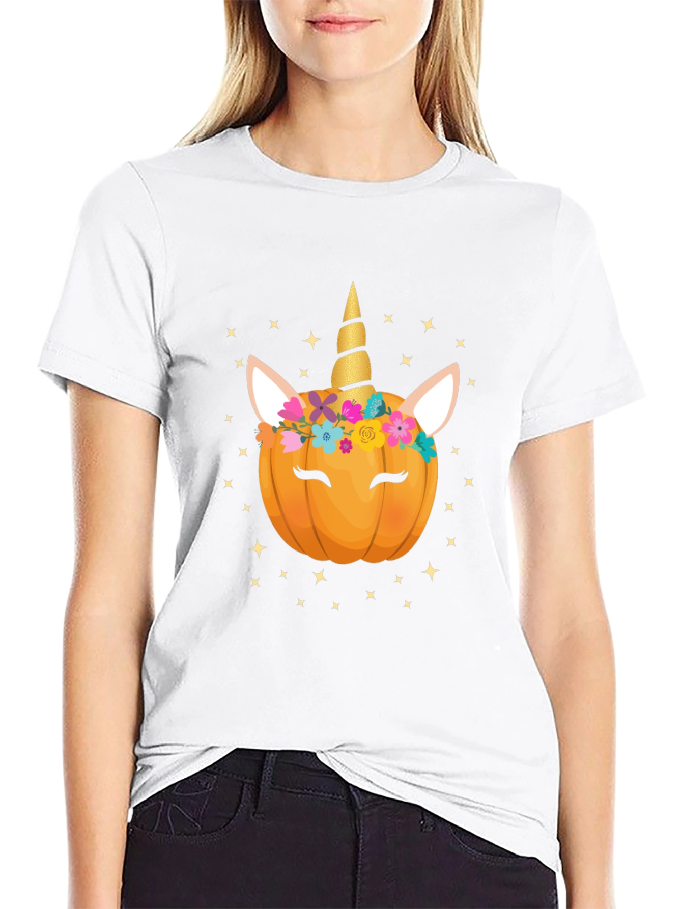 Unicorn Pumpkin Halloween T-Shirt