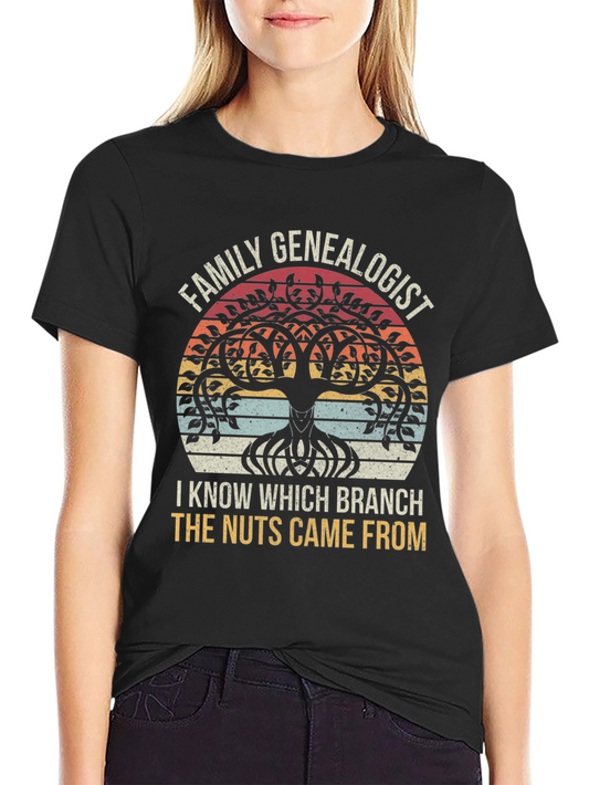 Family Genealogist Tree T-Shirt: Know Your Roots!