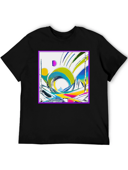 Abstract Geometric Art T-Shirt - Modern Design