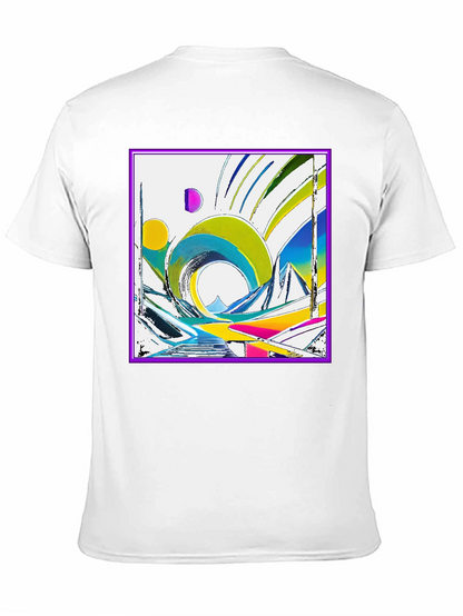 Abstract Geometric Art T-Shirt - Modern Design