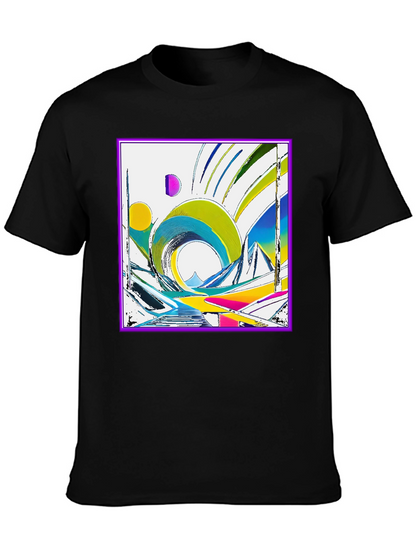 Abstract Geometric Art T-Shirt - Modern Design
