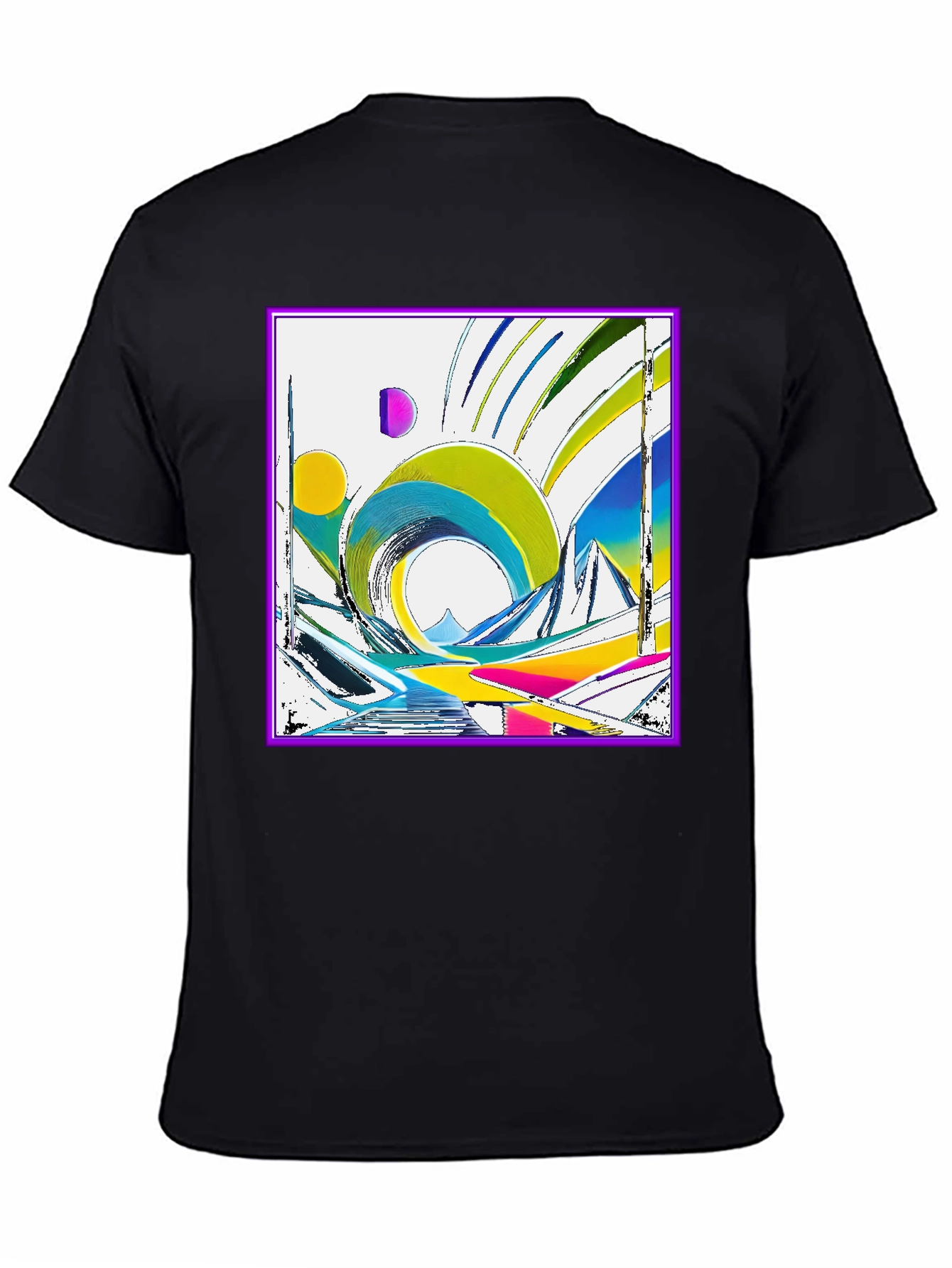 Abstract Geometric Art T-Shirt - Modern Design