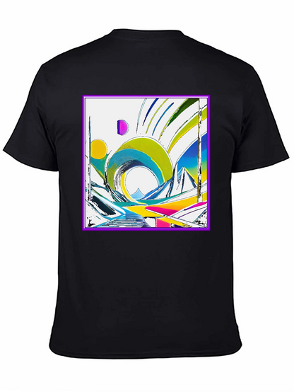 Abstract Geometric Art T-Shirt - Modern Design