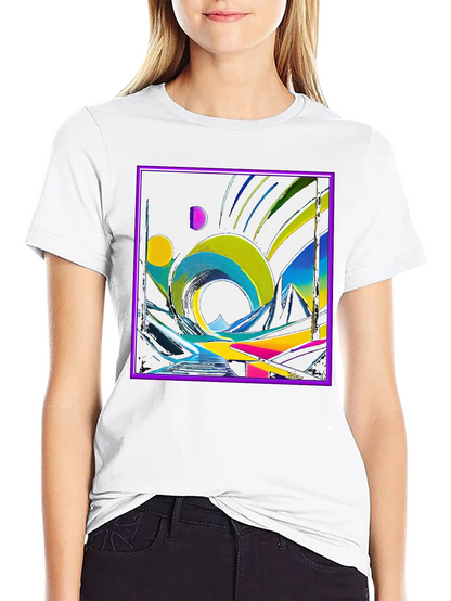 Abstract Geometric Art T-Shirt - Modern Design