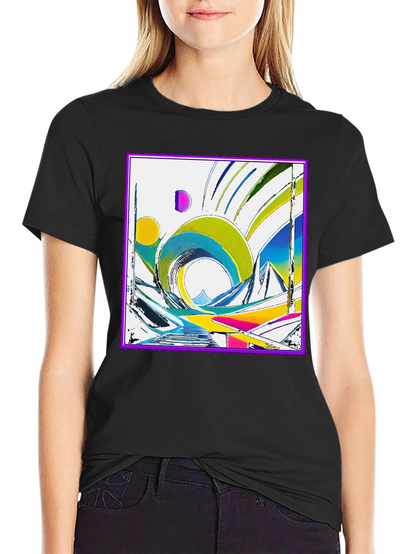 Abstract Geometric Art T-Shirt - Modern Design