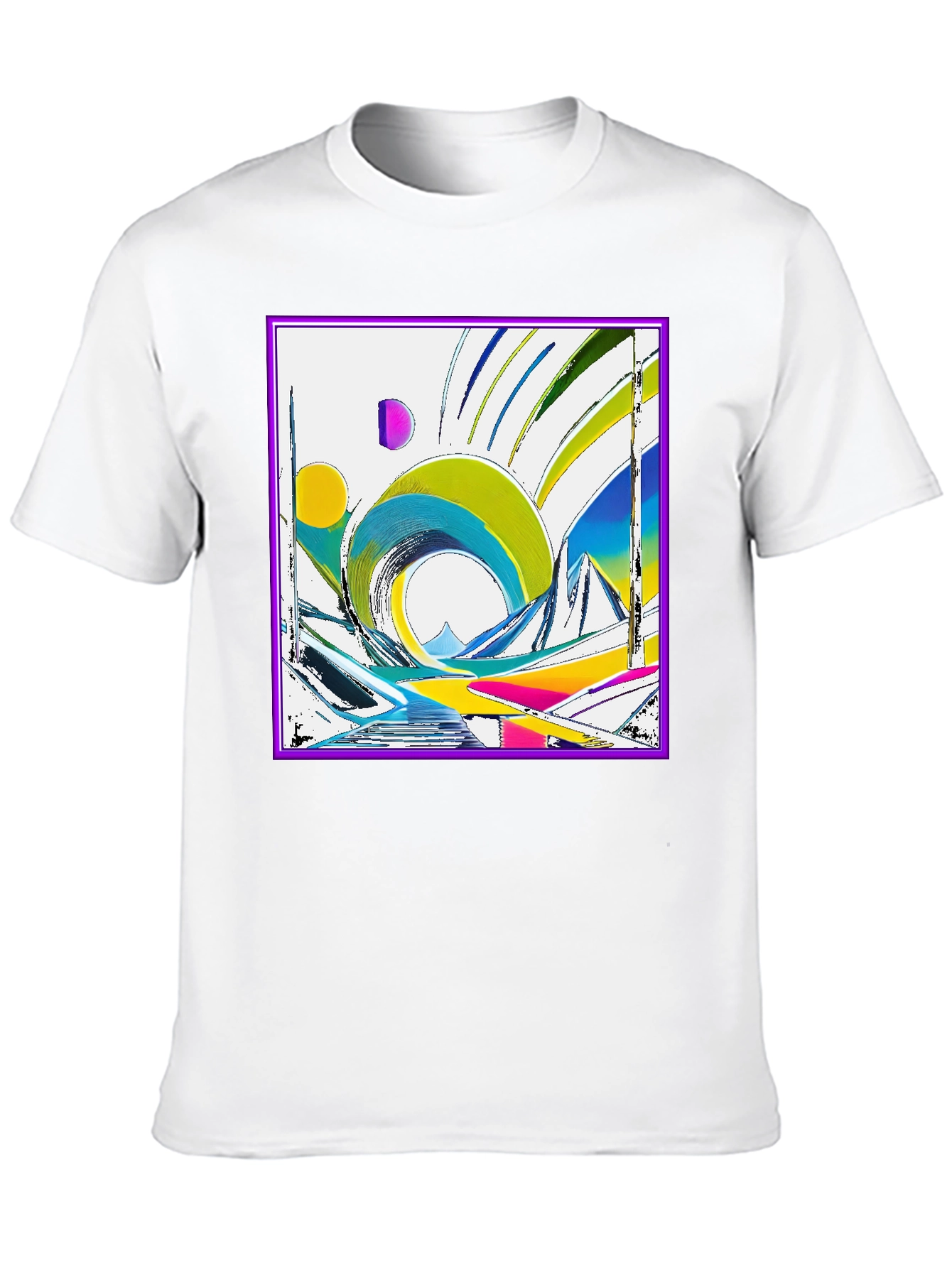 Abstract Geometric Art T-Shirt - Modern Design