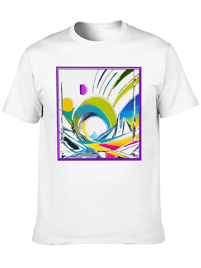 Abstract Geometric Art T-Shirt - Modern Design