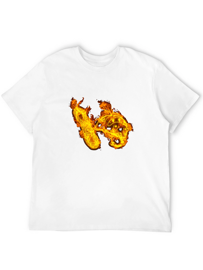 Fiery Climbing Gear Graphic Tee - Black Cotton Shirt