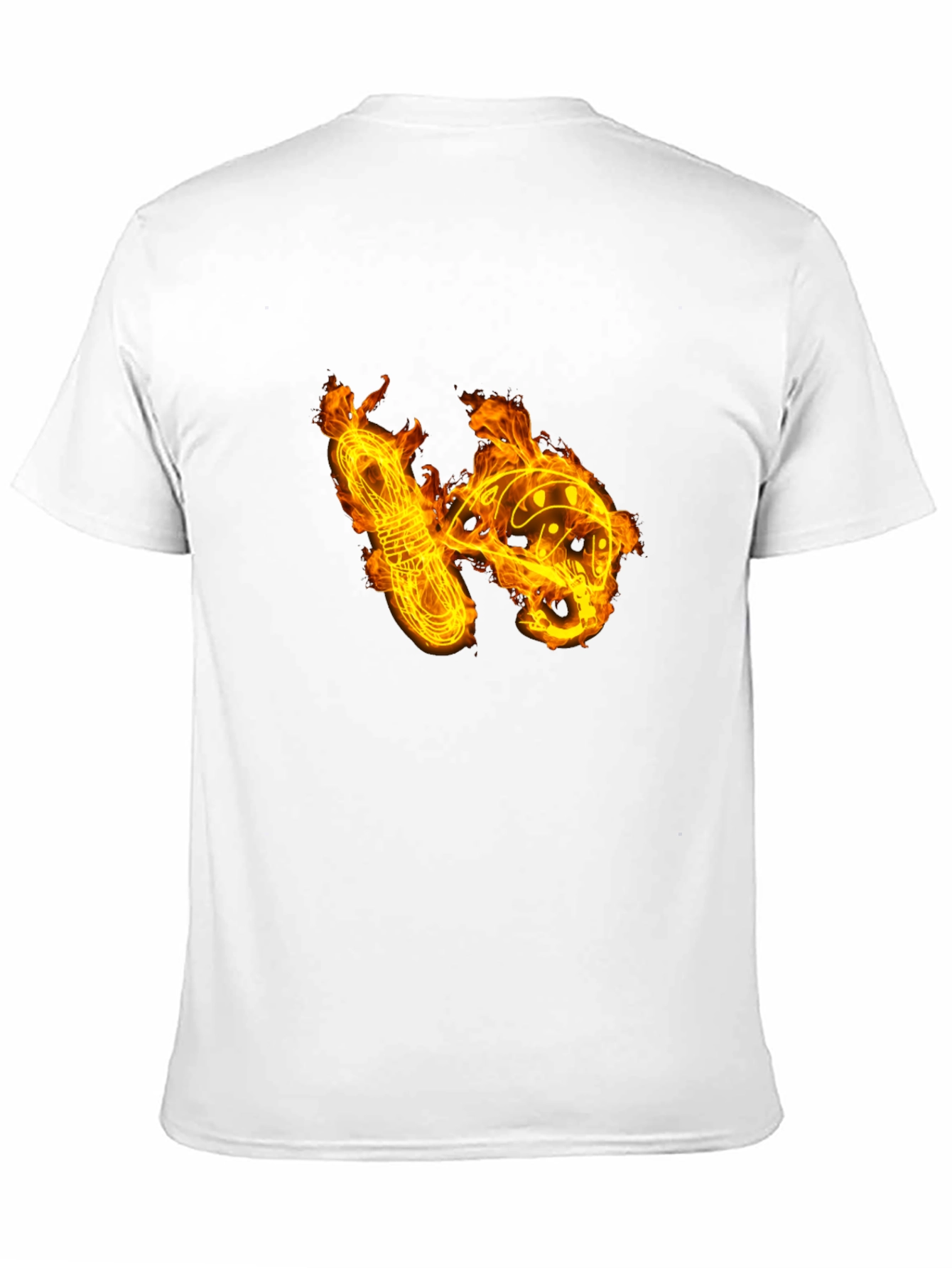 Fiery Climbing Gear Graphic Tee - Black Cotton Shirt
