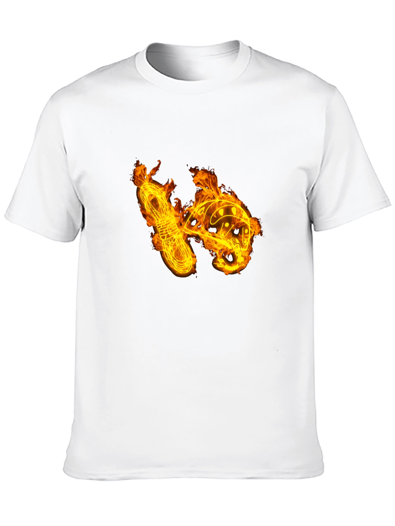Fiery Climbing Gear Graphic Tee - Black Cotton Shirt