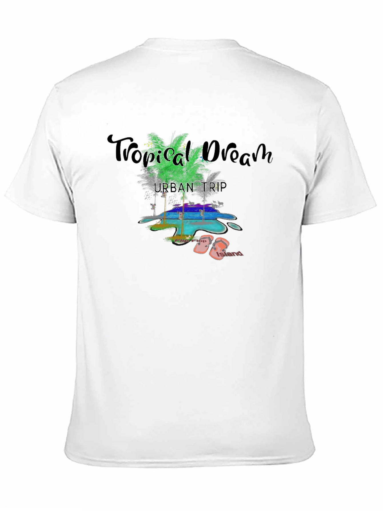 Tropical Dream Black T-Shirt
