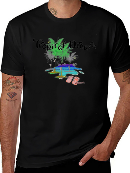 Tropical Dream Black T-Shirt