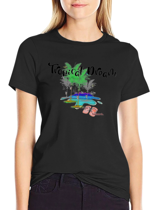 Tropical Dream Black T-Shirt