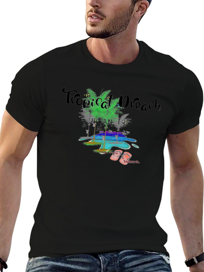 Tropical Dream Black T-Shirt