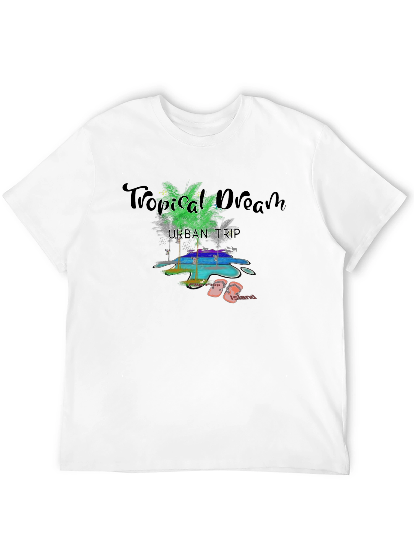 Tropical Dream Black T-Shirt