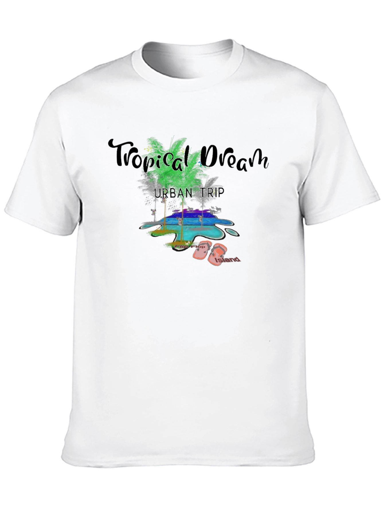Tropical Dream Black T-Shirt