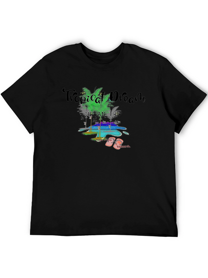 Tropical Dream Black T-Shirt