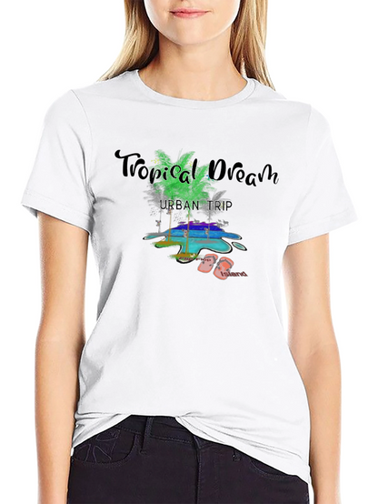 Tropical Dream Black T-Shirt