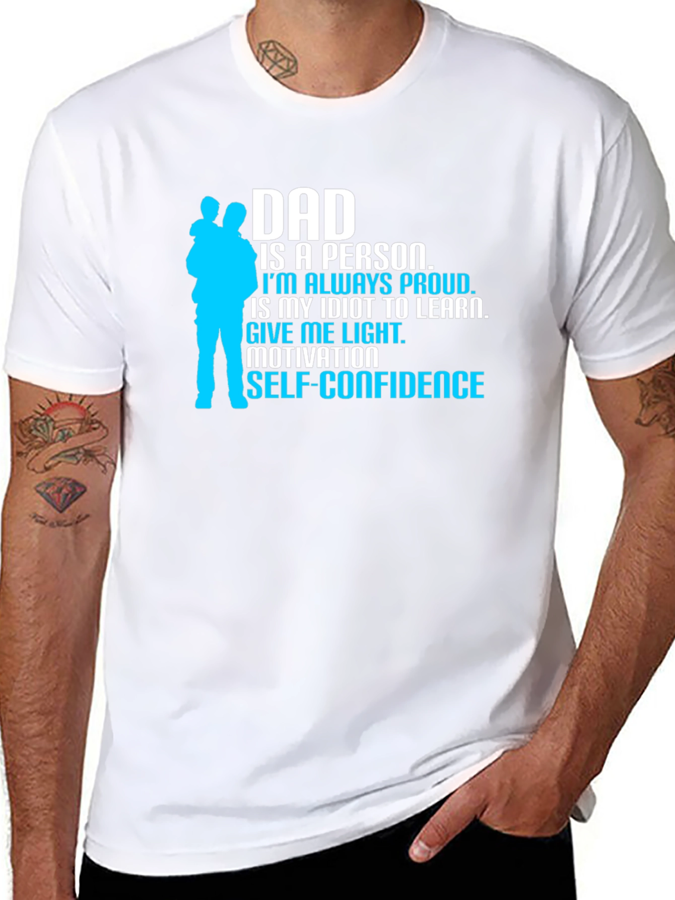 Dad Inspiration Black T-Shirt