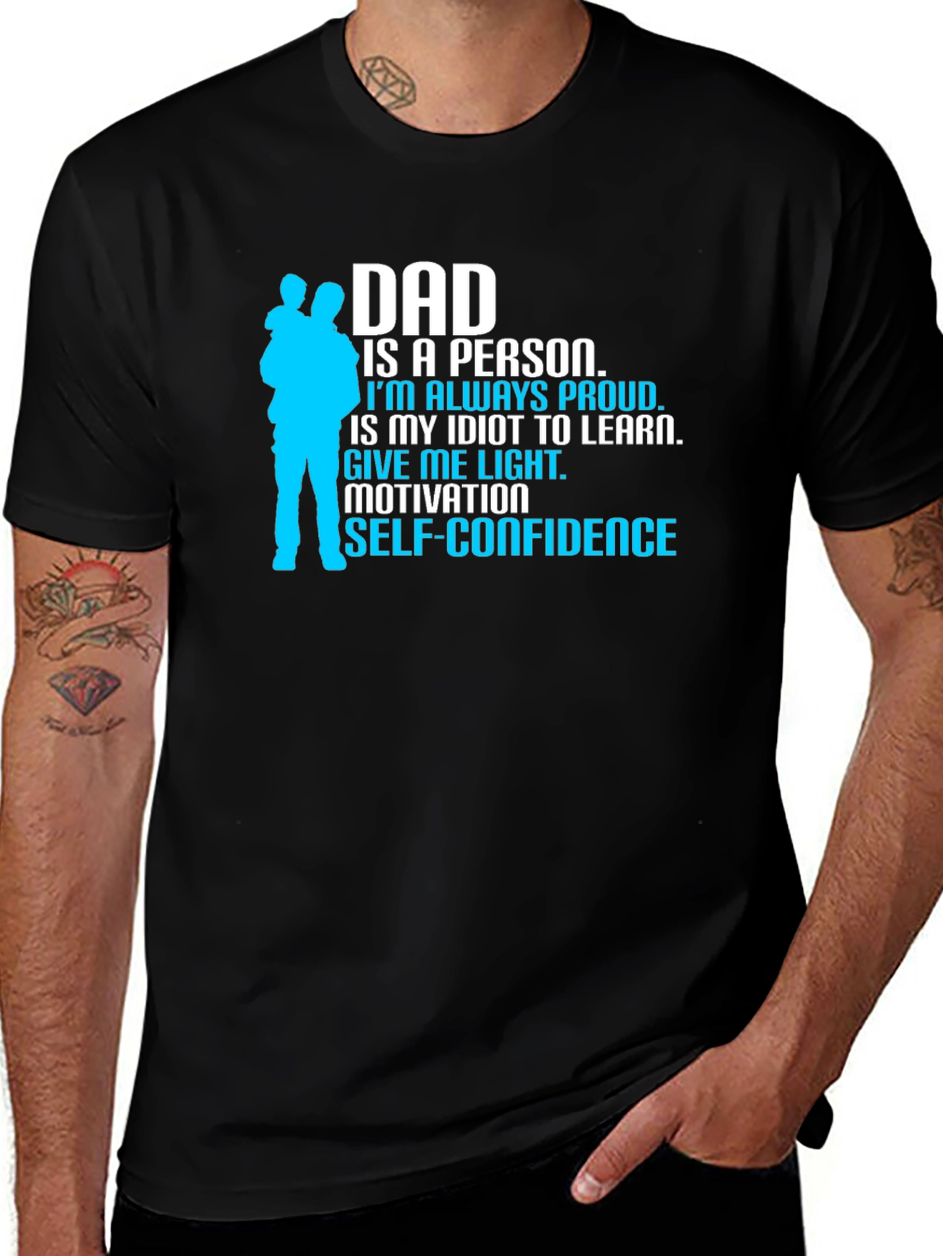 Dad Inspiration Black T-Shirt