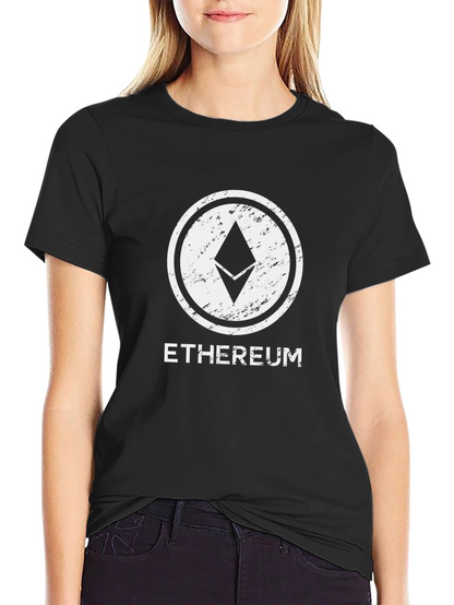 Ethereum Crypto Logo Black T-Shirt