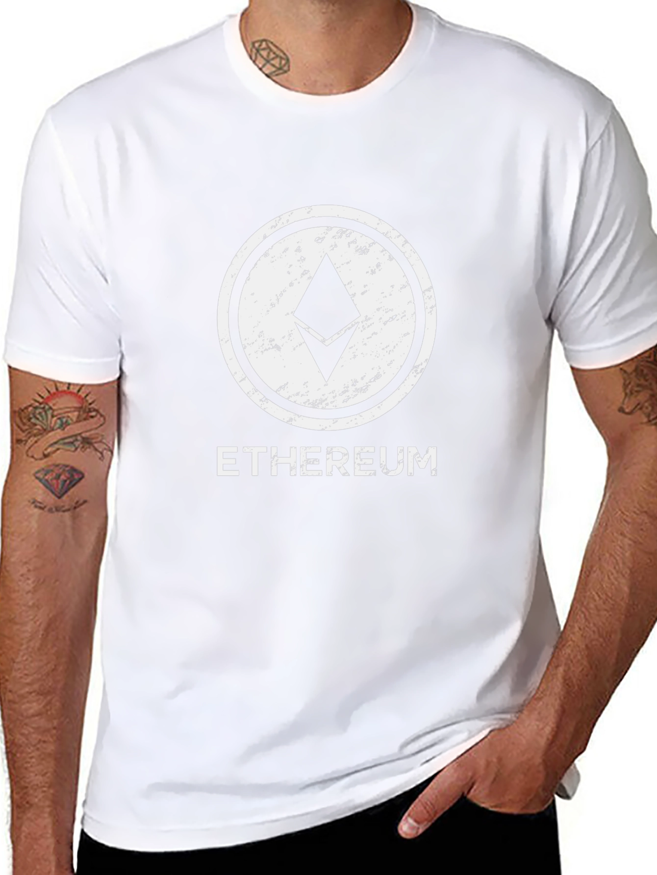 Ethereum Crypto Logo Black T-Shirt