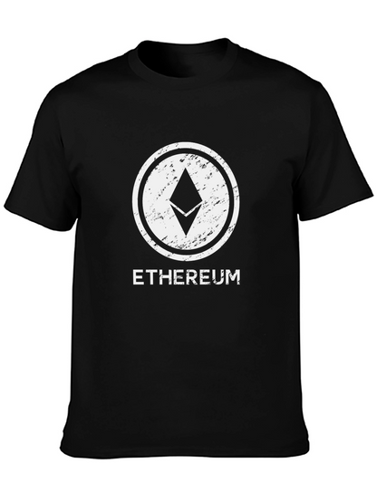 Ethereum Crypto Logo Black T-Shirt