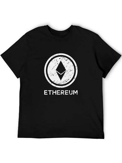 Ethereum Crypto Logo Black T-Shirt