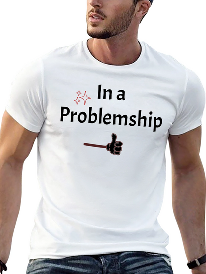 In a Problemship Black Tee