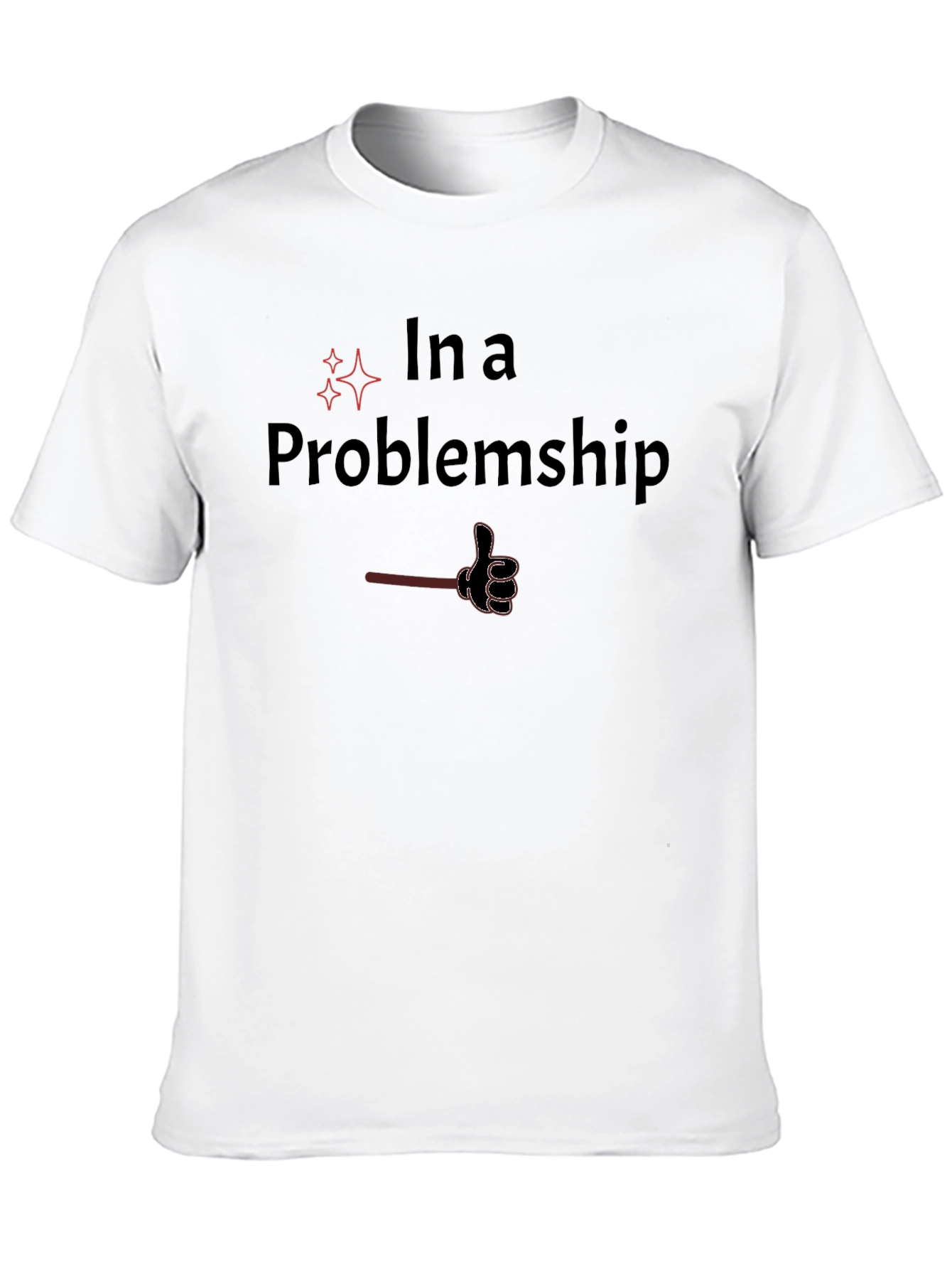 In a Problemship Black Tee