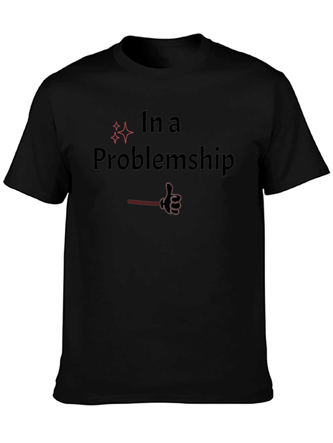 In a Problemship Black Tee