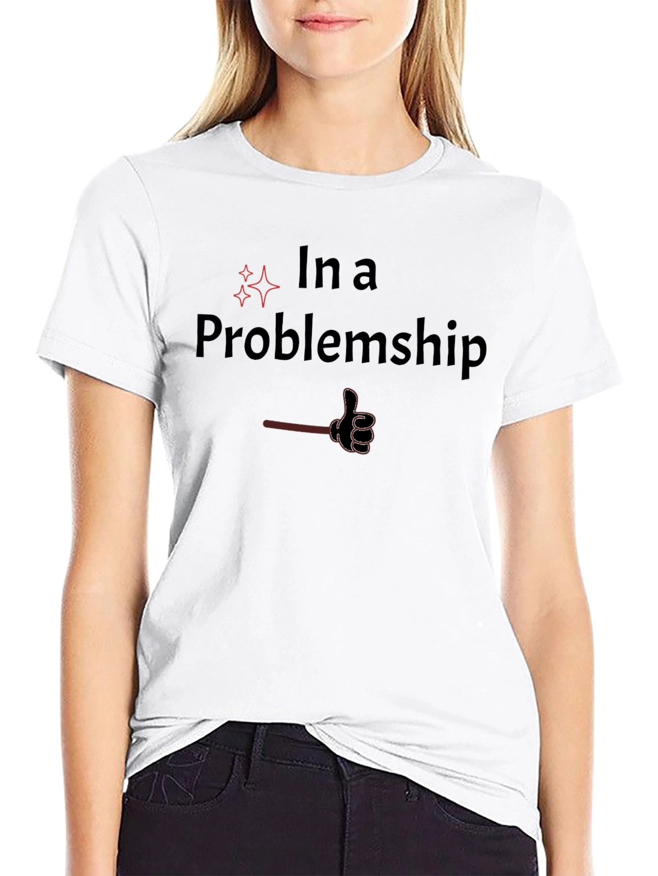 In a Problemship Black Tee