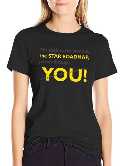 Star Roadmap T-Shirt - Motivational Summit Seeker Tee