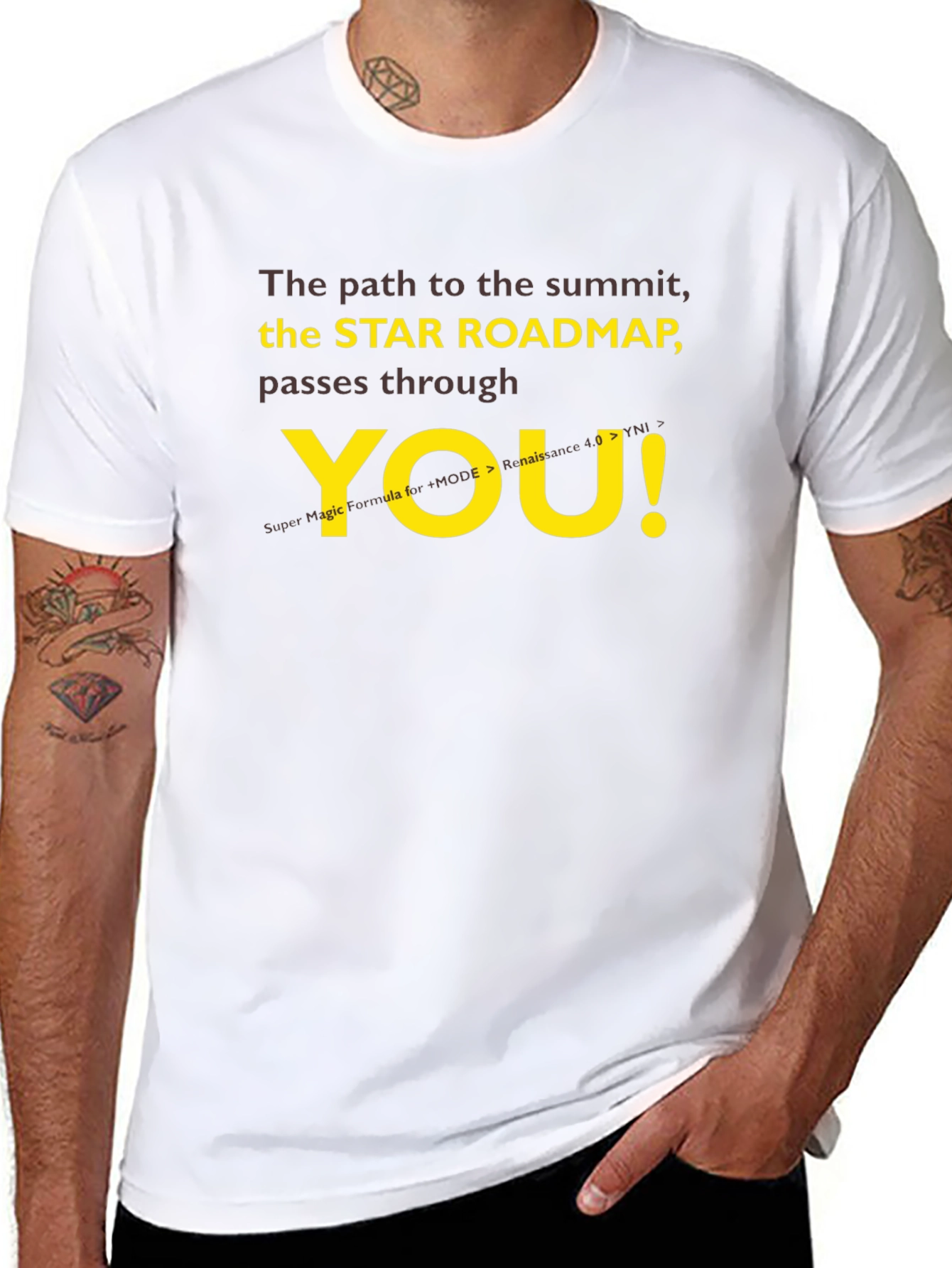 Star Roadmap T-Shirt - Motivational Summit Seeker Tee