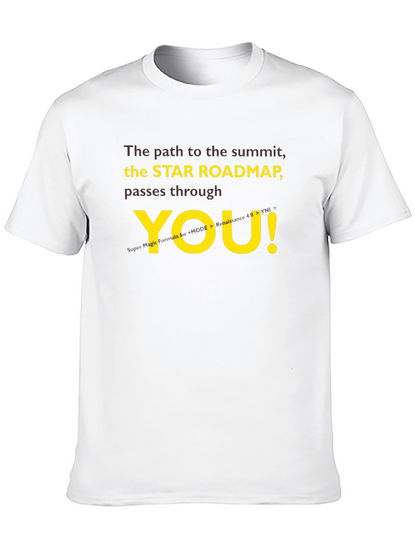 Star Roadmap T-Shirt - Motivational Summit Seeker Tee