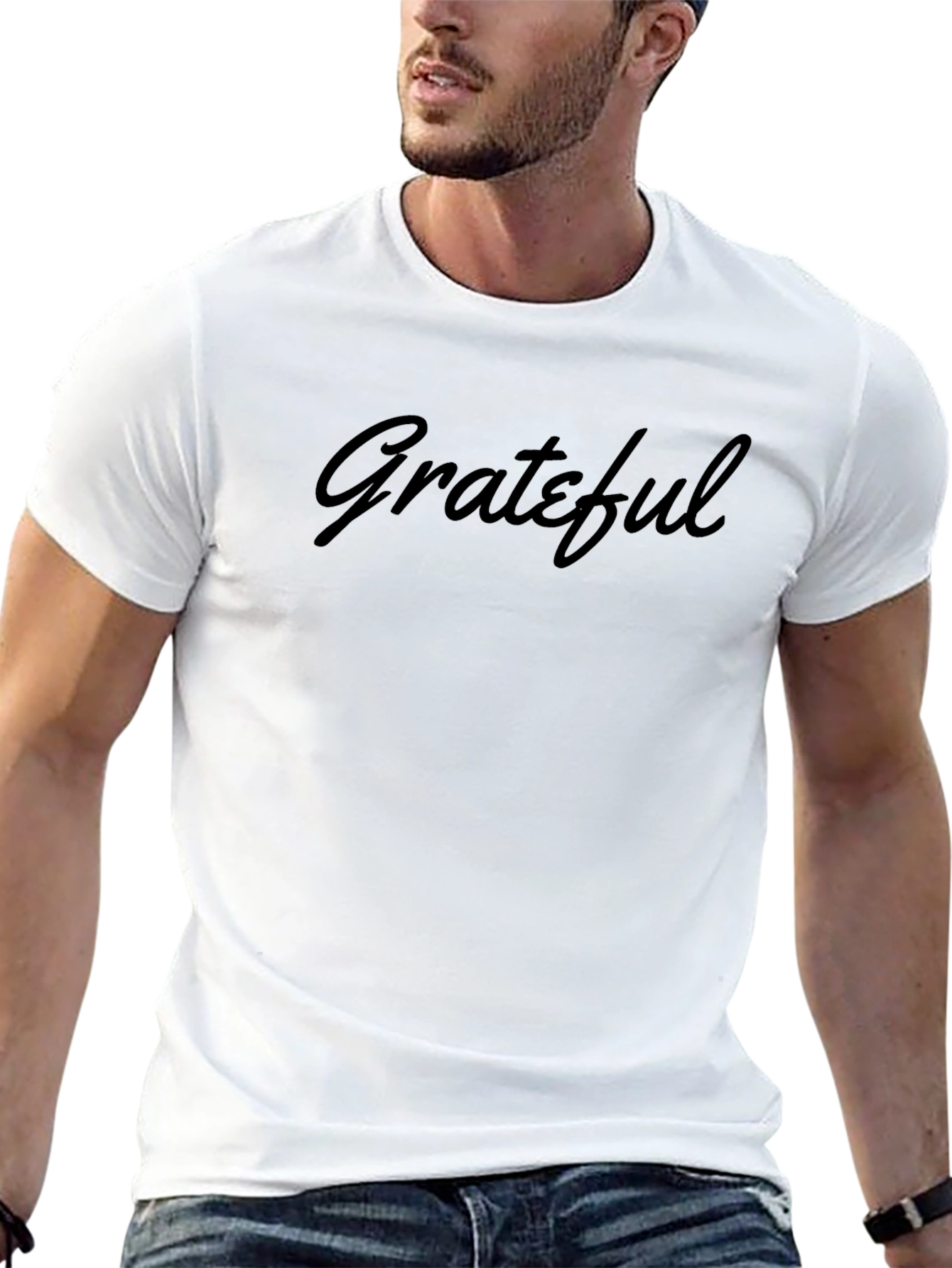 Grateful Black Crew Neck T-Shirt